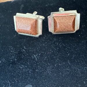 Vintage Goldstone Cufflinks